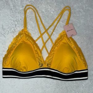 Victoria Sectet PINK Yellow Bralette